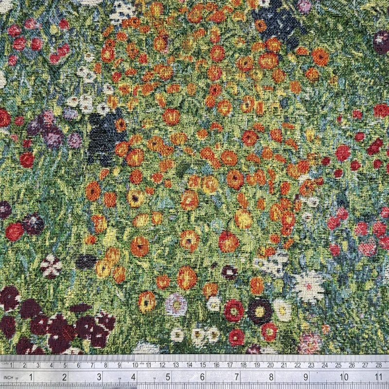 Tapestry Fabric Monet Flower Garden Floral Flower Paint Look Upholstery Curtain 4 Tapestry Fabric Monet Flower Garden Floral Flower Paint Look Upholstery Curtain - Image 2