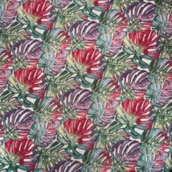 Tapestry Fabric Monstera Leaves Rainbow Leaf Upholstery Furniture 140cm Wide