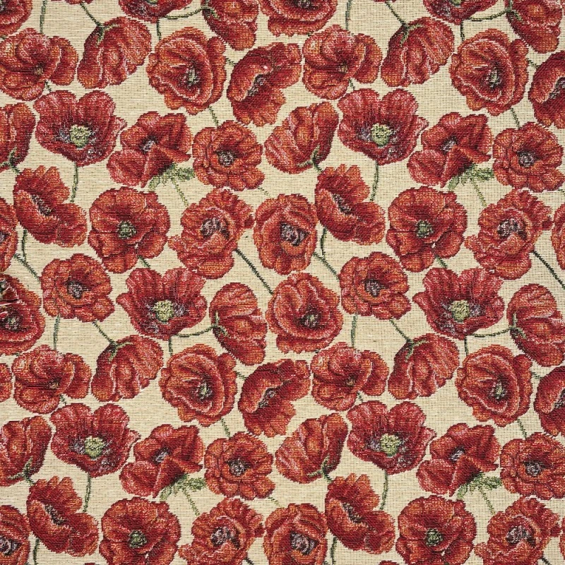 Tapestry Fabric Poppies Floral Flower Upholstery Curtains Furniture 140cm Wide 3 Tapestry Fabric Poppies Floral Flower Upholstery Curtains Furniture 140cm Wide