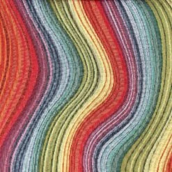 Tapestry Fabric Rainbow Stripes Upholstery Furnishings Curtains 140cm Wide