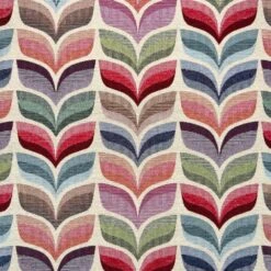 Tapestry Fabric Silhouette Leaves Geometric Leaf Upholstery Furniture 140cm Wide