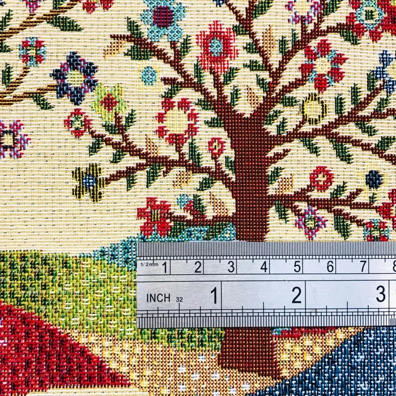 Tapestry Fabric Tree Of Life Upholstery Furnishings Curtains 140cm Wide 4 Tapestry Fabric Tree Of Life Upholstery Furnishings Curtains 140cm Wide - Image 2
