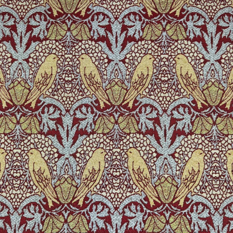 Tapestry Fabric Voysey Birds Damask Look Floral Bird Upholstery Curtain 3 Tapestry Fabric Voysey Birds Damask Look Floral Bird Upholstery Curtain