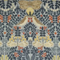 Tapestry Fabric Voysey Butterfly And Birds Floral Flower Upholstery Curtain