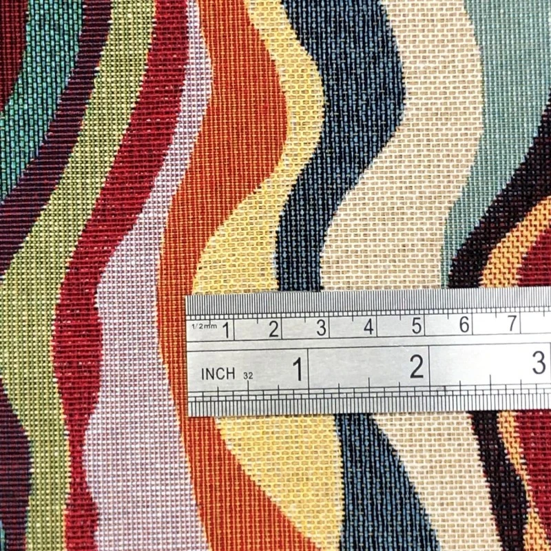 Tapestry Fabric Waves Upholstery Furnishings Curtains 140cm Wide 4 Tapestry Fabric Waves Upholstery Furnishings Curtains 140cm Wide - Image 2