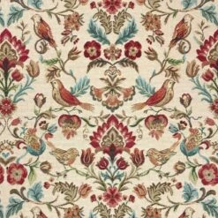 Tapestry Fabric William Morris Bird Floral Upholstery Furnishings Curtains 140cm Wide