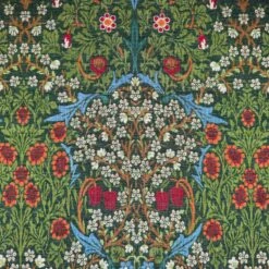 Tapestry Fabric William Morris Blackthorne Floral Flower Damask Leaf 140cm Wide