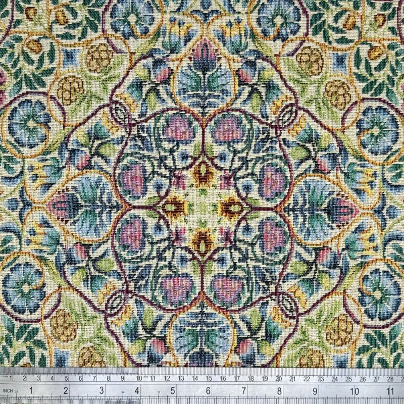 Tapestry Fabric William Morris Rose & Pomegranate Flower Floral Leaf 140cm Wide 4 Tapestry Fabric William Morris Rose & Pomegranate Flower Floral Leaf 140cm Wide - Image 2