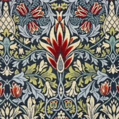 Tapestry Fabric William Morris Snakeshead Floral Flower Damask 140cm Wide