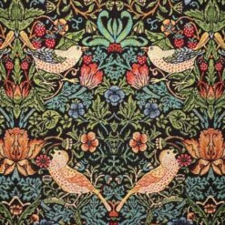 Tapestry Fabric William Morris Strawberry Thief Floral Flower Bird 140cm Wide