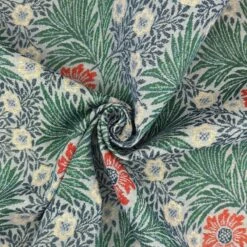 Tapestry Fabric William Morris Summer Marigold Floral Flower Damask 140cm Wide -OHSEWCRAFTY tapestry fabric william morris summer marigold floral flower damask 140cm wide 2