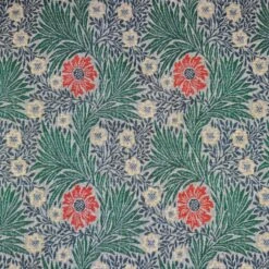 Tapestry Fabric William Morris Summer Marigold Floral Flower Damask 140cm Wide