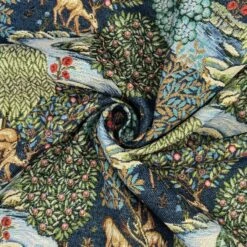 Tapestry Fabric William Morris The Brook Trees Deer Animals Nature 140cm Wide -OHSEWCRAFTY tapestry fabric william morris the brook trees deer animals nature 140cm wide 2