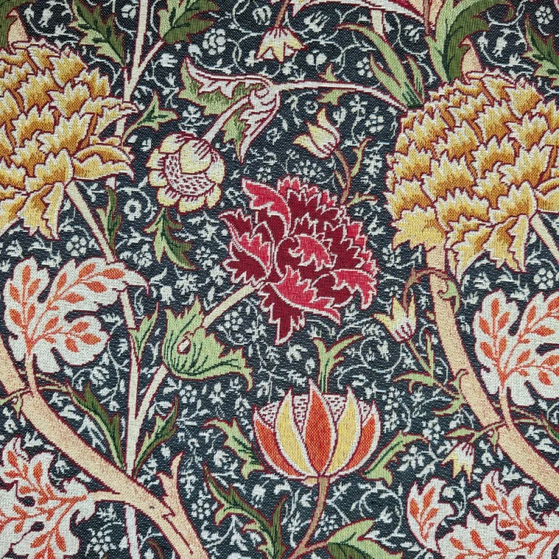 Tapestry Fabric William Morris The Cray Floral Flower Damask Leaves 140cm Wide 4 Tapestry Fabric William Morris The Cray Floral Flower Damask Leaves 140cm Wide - Image 2