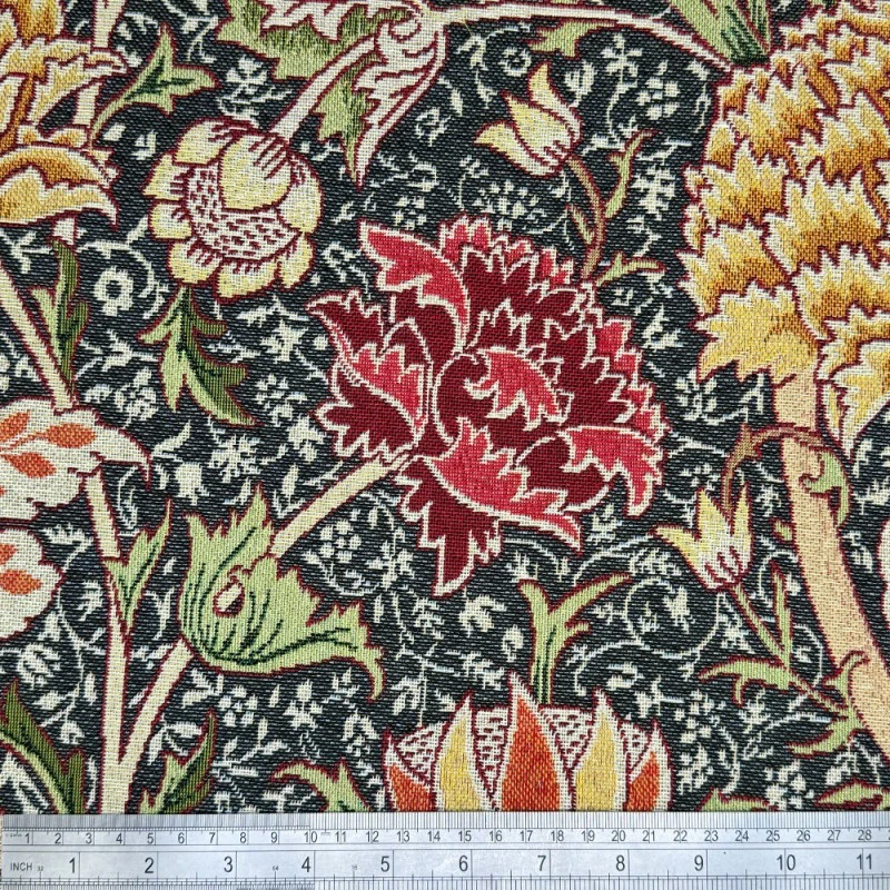 Tapestry Fabric William Morris The Cray Floral Flower Damask Leaves 140cm Wide 3 Tapestry Fabric William Morris The Cray Floral Flower Damask Leaves 140cm Wide