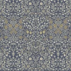 Teflon Coated 100% Digital Cotton Fabric Panama William Morris Blackthorne 140cm Wide