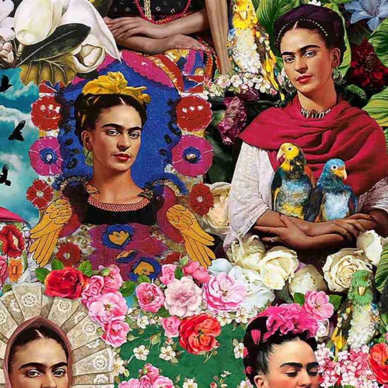 Timeless Treasures Fabric Art Portraits Frida Kahlo Cotton Digital 112cm Wide 3 Timeless Treasures Fabric Art Portraits Frida Kahlo Cotton Digital 112cm Wide