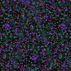 Timeless Treasures Fabric Aurora Holiday Lights Multi Cotton Digital 112cm Wide