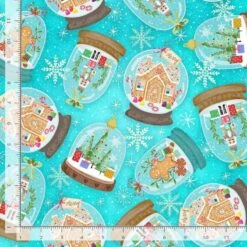 Timeless Treasures Fabric Holiday Snowglobes Christmas Cotton Digital 112cm Wide -OHSEWCRAFTY timeless treasures fabric holiday snowglobes christmas cotton digital 112cm wide 1