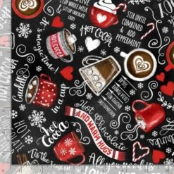 Timeless Treasures Fabric Hot Chocolate Winter Drinks Cotton Digital 112cm Wide -OHSEWCRAFTY timeless treasures fabric hot chocolate winter drinks cotton digital 112cm wide 1