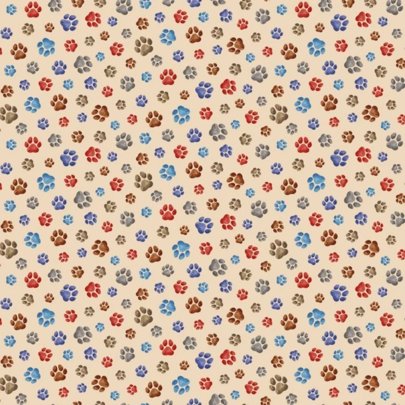 Timeless Treasures Fabric Tossed Dogs Paw Prints Cotton Digital 112cm Wide 3 Timeless Treasures Fabric Tossed Dogs Paw Prints Cotton Digital 112cm Wide