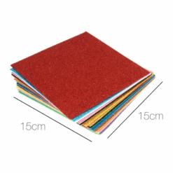 Trimits 20 X Glitter Acrylic Felt 15 X 15cm Assorted Colours -OHSEWCRAFTY trimits 20 x glitter acrylic felt 15 x 15cm assorted colours 2