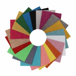 Trimits 20 X Glitter Acrylic Felt 15 X 15cm Assorted Colours