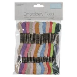 Trimits 36 X 8m Pastel Colours Embroidery Thread Floss Skeins Cross Stitch
