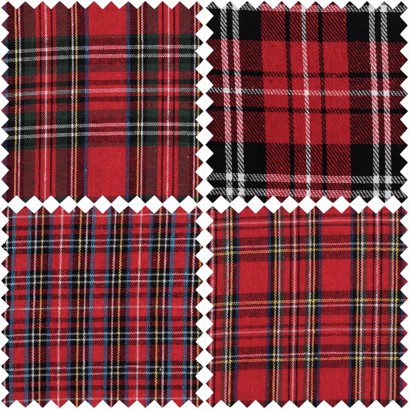 Trimits Fat Quarter Bundle Tartan Christmas Polycotton Royal Stewart Festive 4 Trimits Fat Quarter Bundle Tartan Christmas Polycotton Royal Stewart Festive - Image 2