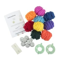 Trimits Pom Pom Garland Kit: Christmas Lights -OHSEWCRAFTY trimits pom pom garland kit christmas lights 3