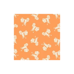 Vacation Tonal Scooters Orange Holidays 100% Patchwork Cotton Fabric (Makower)