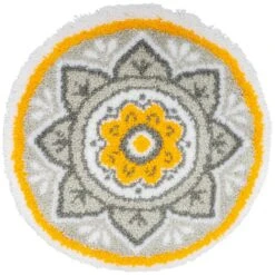 Vervaco Mandala Latch Hook Rug Kit – Easy DIY Craft (55x55cm)