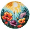 Vervaco Poppies Latch Hook Rug Kit – Beautiful DIY Craft (67x67cm) -OHSEWCRAFTY vervaco poppies latch hook rug kit beautiful diy craft 67x67cm