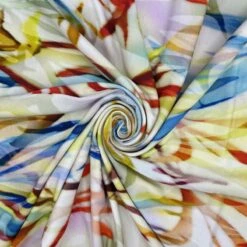 Viscose Jersey Fabric Milan Leaves Digitally Printed 150cm Wide -OHSEWCRAFTY viscose jersey fabric milan leaves digitally printed 150cm wide 2