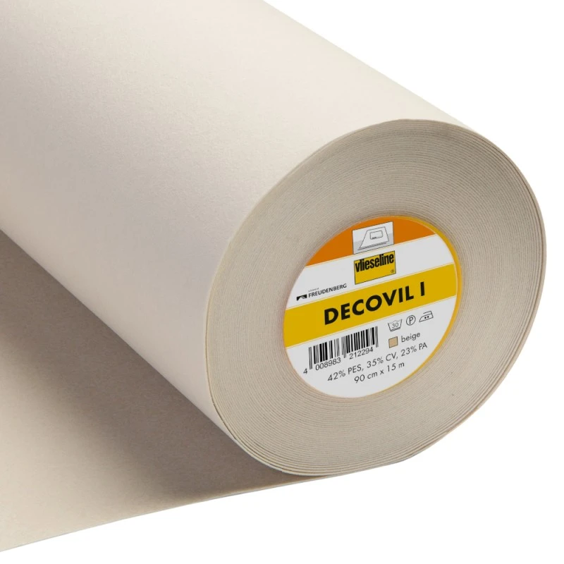 Vlieseline Decovil Heavy Beige Iron On Fusible Interfacing/Interlining 90cm Wide 3 Vlieseline Decovil Heavy Beige Iron On Fusible Interfacing/Interlining 90cm Wide