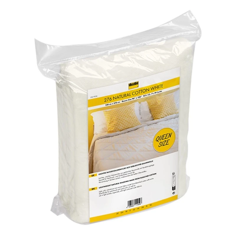 Vlieseline Natural Cotton Wadding Pre-Packed: 2.7m X 220cm Quilting 3 Vlieseline Natural Cotton Wadding Pre-Packed: 2.7m X 220cm Quilting