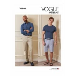 Vogue Patterns V1896 Men's Shorts And Trousers Smart Casual