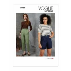 Vogue Patterns V1900 Misses' Shorts And Trousers Clothing Set T-shirt