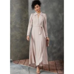 Vogue Patterns V1908 Misses' Dress Smart Casual Wrap Style Skirt Clothing -OHSEWCRAFTY vogue patterns v1908 misses dress smart casual wrap style skirt clothing 2