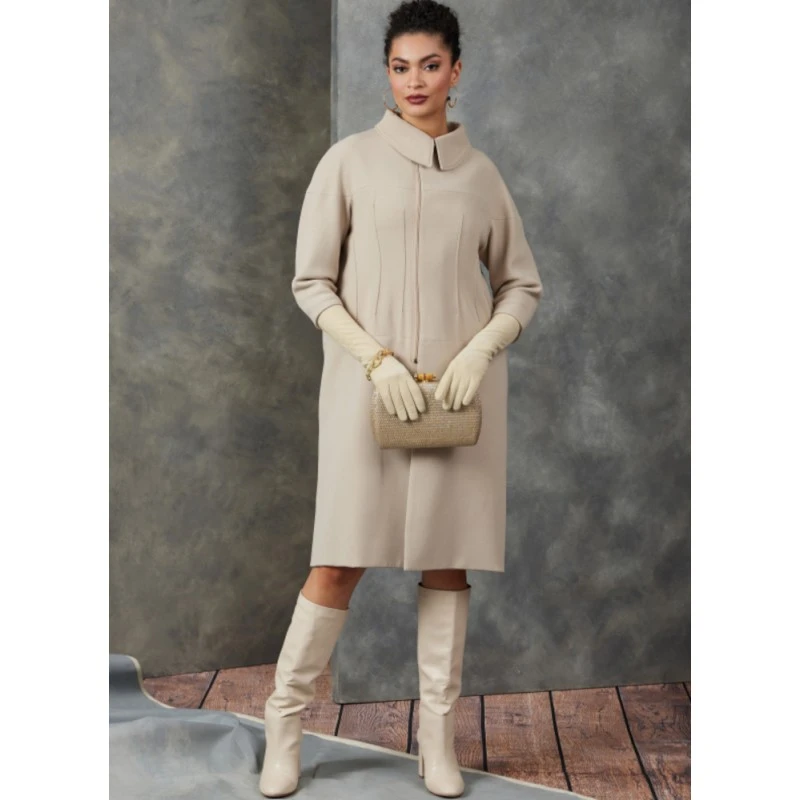 Vogue Patterns V1911 Misses' Coat Loose-Fit By Guy Laroche Below Mid-Knee Length 6 Vogue Patterns V1911 Misses' Coat Loose-Fit By Guy Laroche Below Mid-Knee Length - Image 4