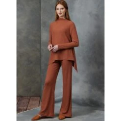 Vogue Patterns V1914 Misses' V-Neck Cardigan, Tunic And Pull-On Trousers -OHSEWCRAFTY vogue patterns v1914 misses v neck cardigan tunic and pull on trousers 2