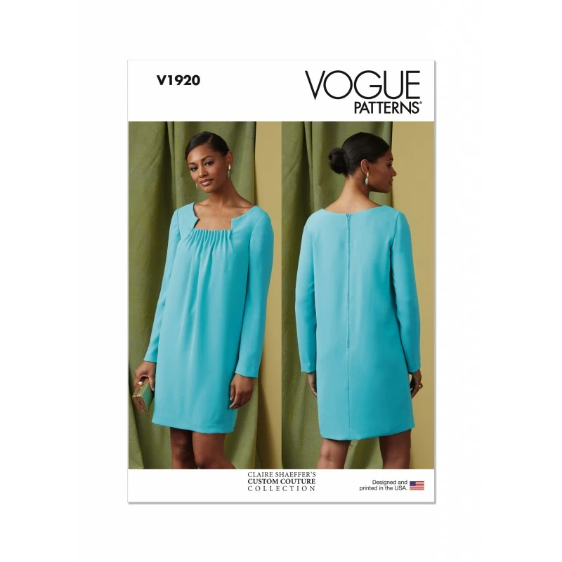 Vogue Patterns V1920 Misses' Dress By Claire Shaeffer Womens 3 Vogue Patterns V1920 Misses' Dress By Claire Shaeffer Womens