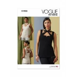 Vogue Patterns V1922 Misses' Sleeveless Top Clothes T-Shirt