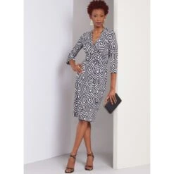 Vogue Patterns V1952 Misses' Wrap Dresses With Sleeve And Skirt Variations -OHSEWCRAFTY vogue patterns v1952 misses wrap dresses with sleeve and skirt variations 3