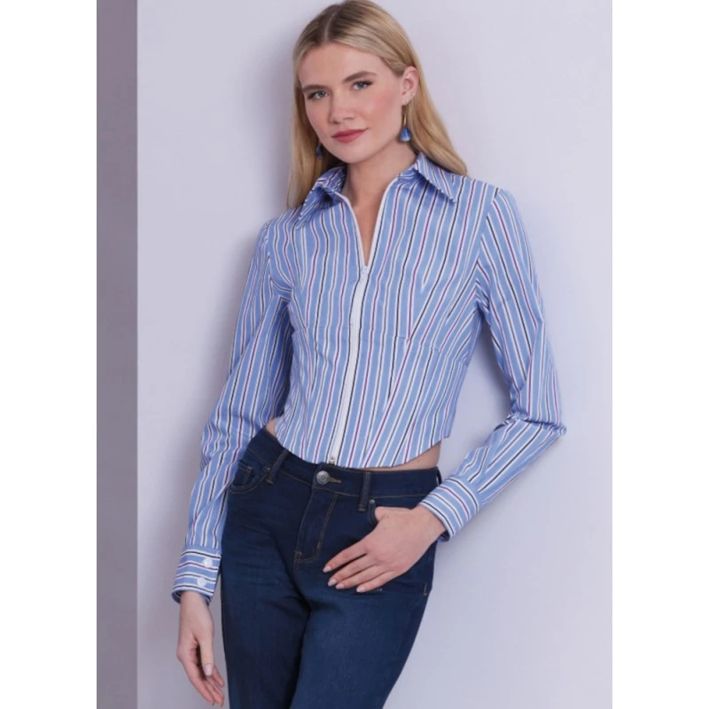 Vogue Patterns V1956 Misses' Close Fitting Tops Sewing Pattern In Two Variations 4 Vogue Patterns V1956 Misses' Close Fitting Tops Sewing Pattern In Two Variations - Image 2