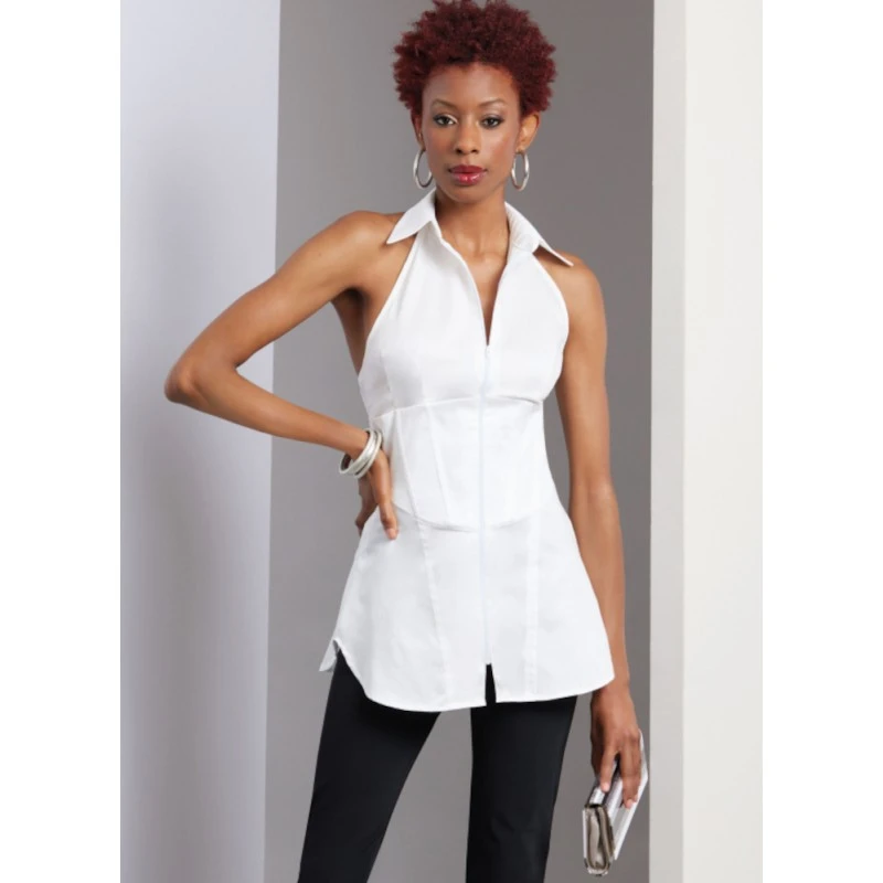 Vogue Patterns V1956 Misses' Close Fitting Tops Sewing Pattern In Two Variations 5 Vogue Patterns V1956 Misses' Close Fitting Tops Sewing Pattern In Two Variations - Image 3