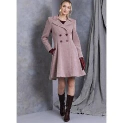 Vogue Patterns V1971 Misses' Lined Fitted Double-Breasted Coat In Five Lengths -OHSEWCRAFTY vogue patterns v1971 misses lined fitted double breasted coat in five lengths 3