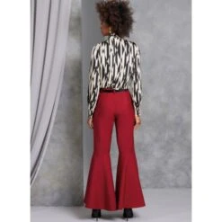 Vogue Patterns V1974 Misses' Bell Bottom Trousers With Fly Front Zipper -OHSEWCRAFTY vogue patterns v1974 misses bell bottom trousers with fly front zipper 3