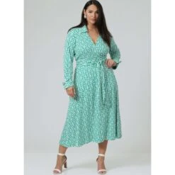 Vogue Patterns V2000 Misses’ Vintage 70s DVF Wrap Dress By Diane Von Furstenberg -OHSEWCRAFTY vogue patterns v2000 misses vintage 70s dvf wrap dress by diane von furstenberg 3