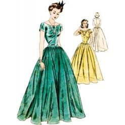 Vogue Patterns V2001 Misses’ Vintage Pattern 1941 One-Piece Long Length Dress -OHSEWCRAFTY vogue patterns v2001 misses vintage pattern 1941 one piece long length dress 1